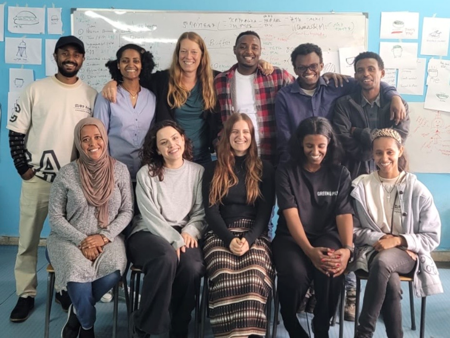 Group photo of the Gursha project team